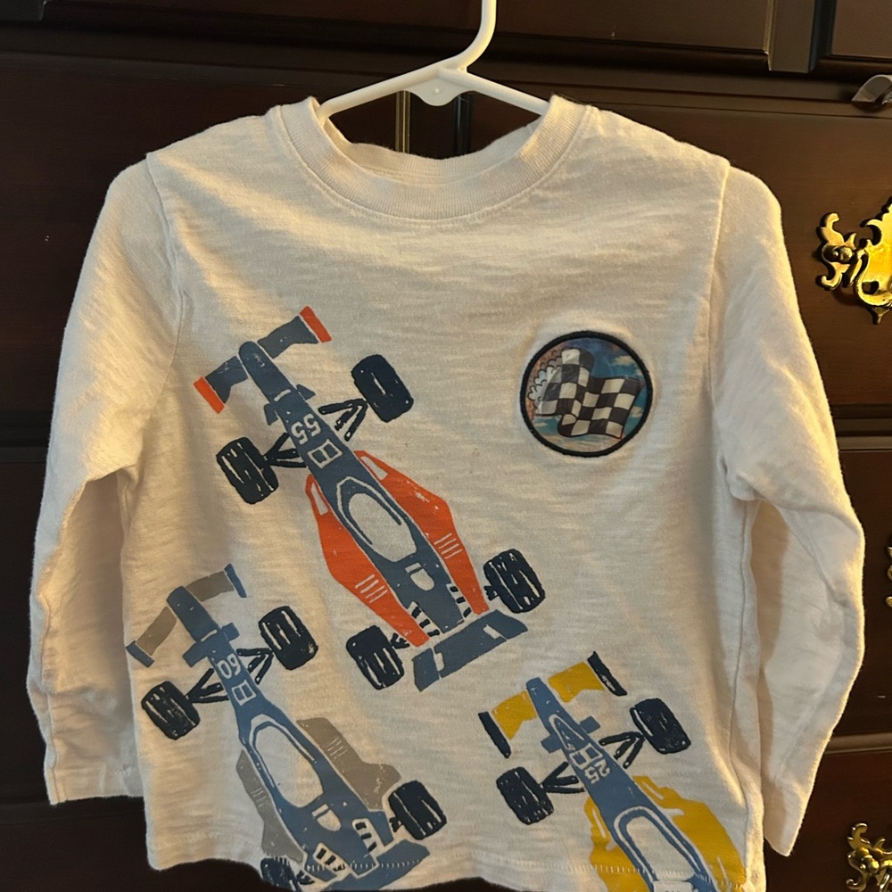 GAP Toddler White Long Sleeve Shirt